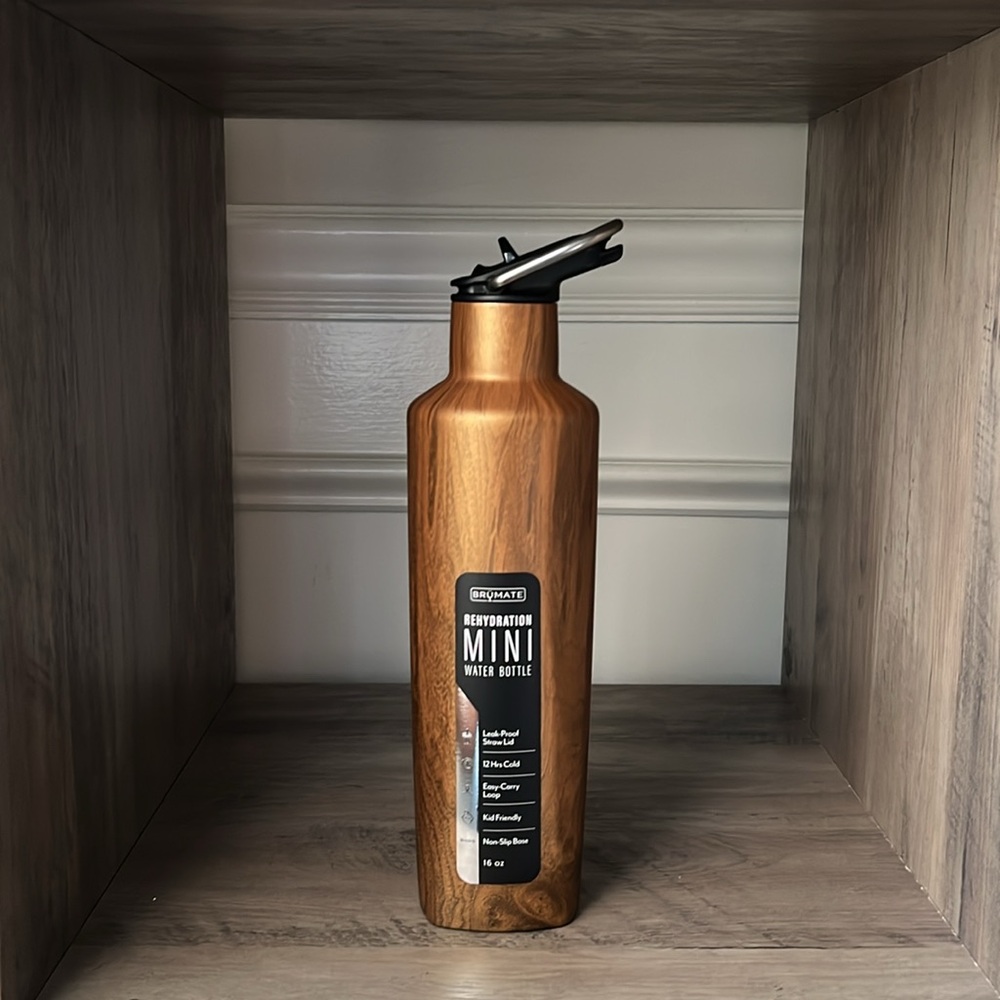 Brumate Walnut Rehydration Mini 16oz Bottle